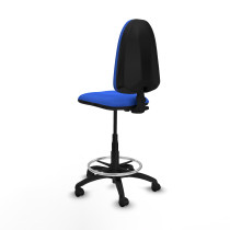 Taburete Aýna CP bali azul base poliamida ruedas nailon 50mm