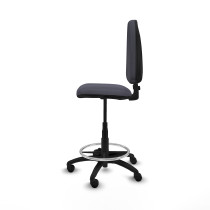Taburete Aýna CP bali gris oscuro base poliamida ruedas nailon 50mm
