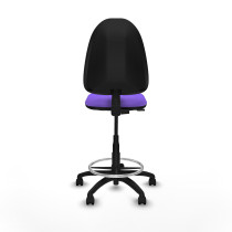 Taburete Aýna CP bali lila base poliamida ruedas nailon 50mm