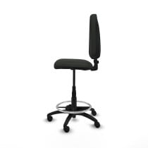 Taburete Aýna CP bali negro base poliamida ruedas nailon 50mm