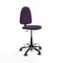 Taburete Aýna CP bali morado base poliamida ruedas engomadas 50mm