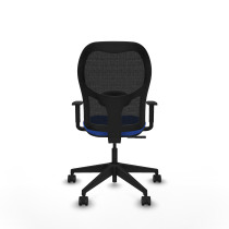 Alocén sincro malla negra bali azul brazos 1D base piramidal  ruedas nailon 65mm