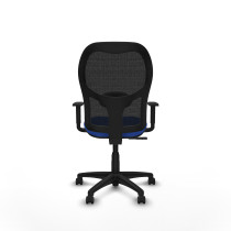 Alocén sincro malla negra bali azul brazos 1D base poliamida  ruedas engomadas 50mm