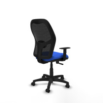 Alocén sincro malla negra bali azul brazos 1D base poliamida  ruedas engomadas 50mm