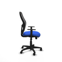 Alocén sincro malla negra bali azul brazos 1D base poliamida  ruedas engomadas 50mm