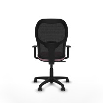 Alocén sincro malla negra bali rosa brazos 1D base poliamida  ruedas engomadas 50mm