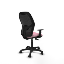 Alocén sincro malla negra bali rosa brazos 1D base poliamida  ruedas engomadas 50mm