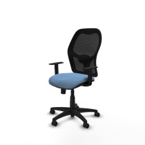 Alocén sincro malla negra bali azul cielo brazos 1D base poliamida  ruedas engomadas 50mm