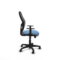 Alocén sincro malla negra bali azul cielo brazos 1D base poliamida  ruedas engomadas 50mm
