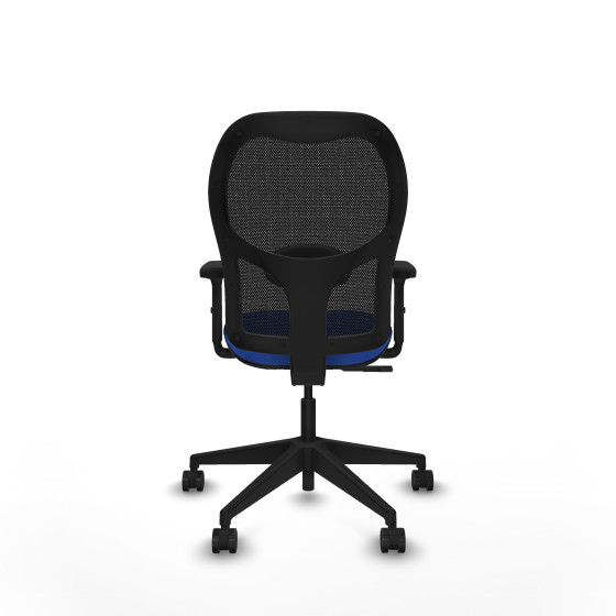 Alocén sincro malla negra bali azul brazos 2D base piramidal  ruedas nailon 65mm