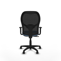 Alocén sincro malla negra bali azul cielo brazos 1D base poliamida  ruedas nailon 50mm