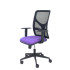 Silla Motilla malla negra asiento bali lila brazo regulable