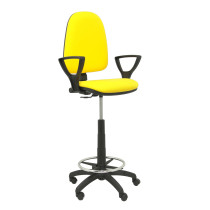 Taburete Aýna bali amarillo brazos fijos