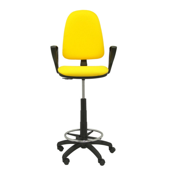 Taburete Aýna bali amarillo brazos fijos