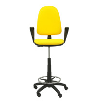 Taburete Aýna bali amarillo brazos fijos