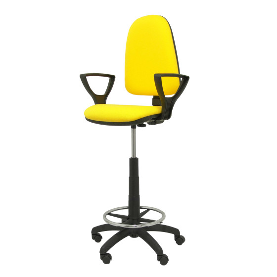 Taburete Aýna bali amarillo brazos fijos