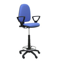 Taburete Aýna bali azul claro brazos fijos