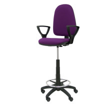 Taburete Aýna bali morado brazos fijos