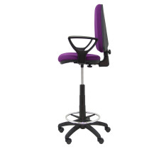 Taburete Aýna bali morado brazos fijos