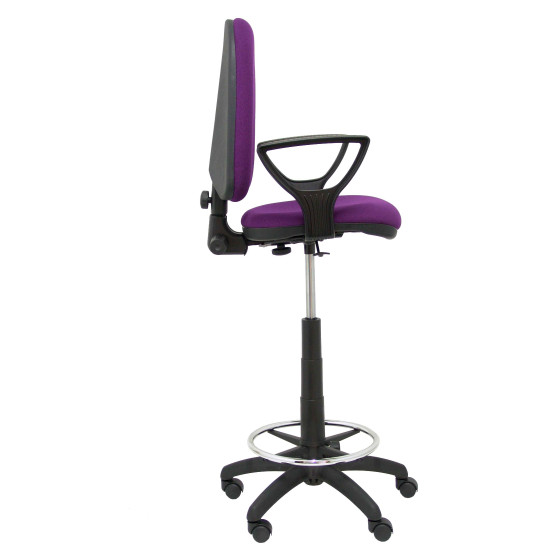 Taburete Aýna bali morado brazos fijos