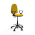 Taburete Aýna CP bali amarillo brazos fijos base poliamida ruedas nailon 50mm
