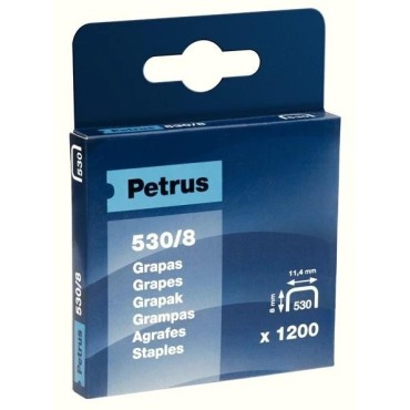 Grapas PETRUS 530/8 Caja x1200