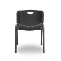 Pack 4 sillas Iso Mix respaldo negro asiento aran negro