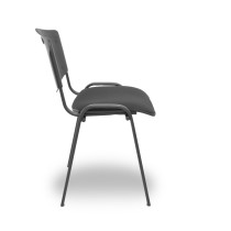 Pack 4 sillas Iso Mix respaldo negro asiento aran negro