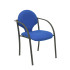 Pack 2 sillas Hellin chasis negro bali azul