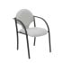 Pack 2 sillas Hellin chasis negro bali gris claro
