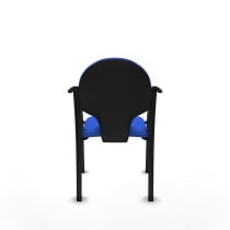 Pack 2 sillas Hellín chasis 4 patas negro bali azul