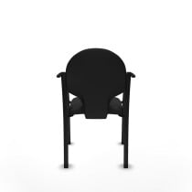 Pack 2 sillas Hellín chasis 4 patas negro similpiel negro
