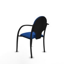 Pack 2 sillas Hellín chasis 4 patas negro similpiel azul
