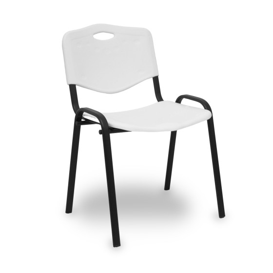 Pack 4 sillas Iso plastic PVC blanco