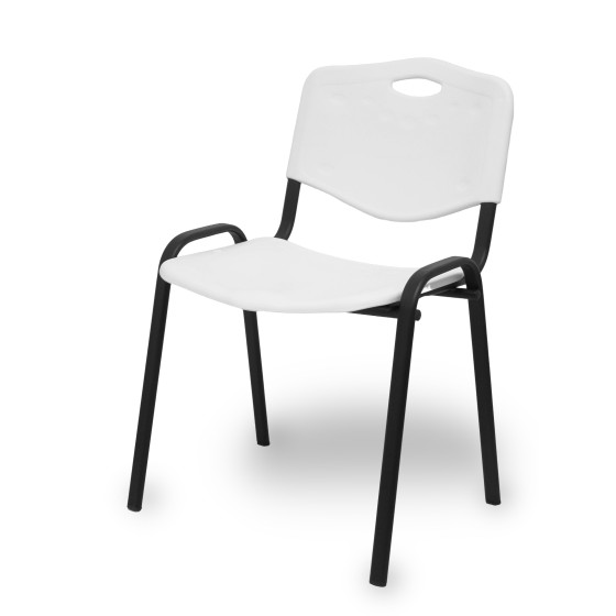 Pack 4 sillas Iso plastic PVC blanco