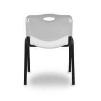 Pack 4 sillas Iso plastic PVC blanco