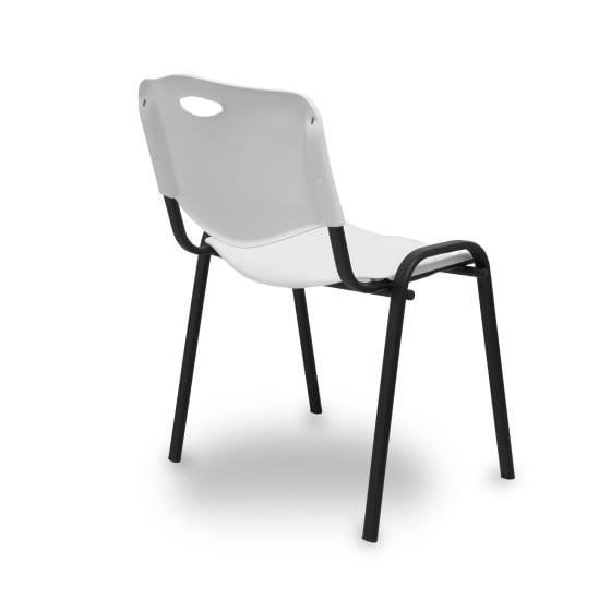 Pack 4 sillas Iso plastic PVC blanco