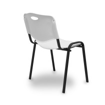 Pack 4 sillas Iso plastic PVC blanco