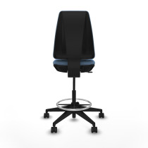 Taburete Elche CP bali azul cielo base piramidal ruedas 65mm nailon