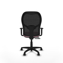 Alocén traslack malla negra bali rosa brazos 1D base poliamida  ruedas nailon 50mm