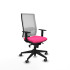 Horna sincro malla blanca similpiel rosa brazos 1D base piramidal  ruedas 65mm engomadas