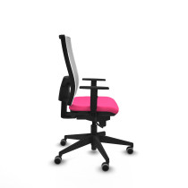 Horna sincro malla blanca similpiel rosa brazos 1D base piramidal  ruedas 65mm engomadas