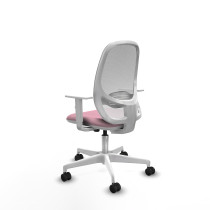 Cilanco blanca sincro malla blanca bali rosa brazos blancos base blanca ruedas 65mm nailon