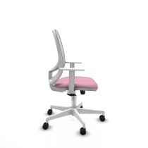 Cilanco blanca sincro malla blanca bali rosa brazos blancos base blanca ruedas 65mm nailon