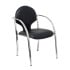 Pack 2 sillas Hellin similpiel negro chasis cromado