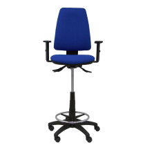 Taburete Elche S bali azul brazos regulables