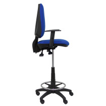 Taburete Elche S bali azul brazos regulables