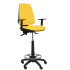 Taburete Elche S bali amarillo brazos regulables