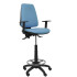 Taburete Elche S bali azul cielo brazos regulables