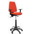 Taburete Elche S bali naranja oscuro brazos regulables